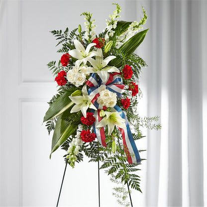 Stars of Life Standing Spray –  Cg Rain Florist, Cedar Grove NJ
