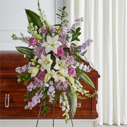Grateful Hearts Standing Spray –  Cg Rain Florist, Cedar Grove NJ