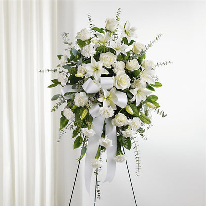 With Care Standing Spray –  Cg Rain Florist, Cedar Grove NJ