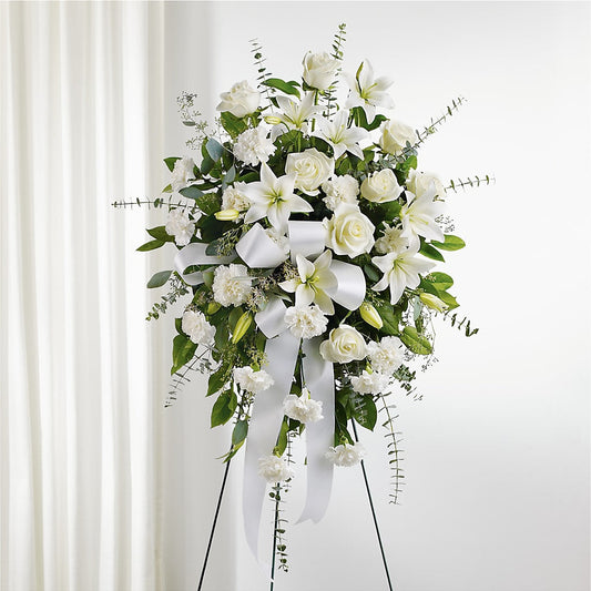 With Care Standing Spray –  Cg Rain Florist, Cedar Grove NJ