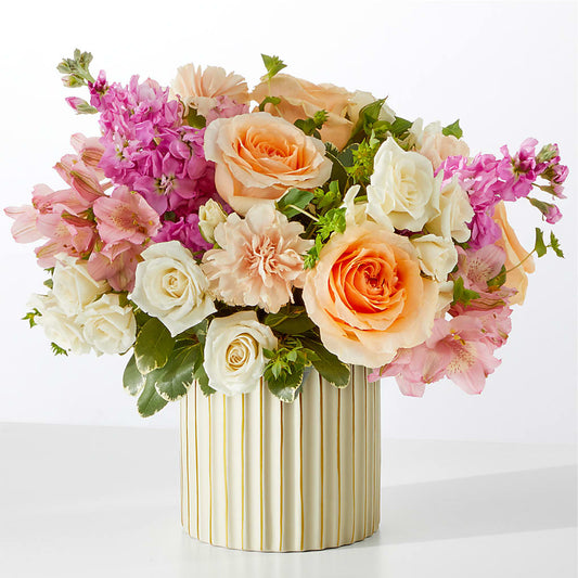 Paradise Bouquet with Ivory Vase –  Cg Rain Florist, Cedar Grove NJ