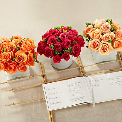 Dawn Rose Centerpiece –  Cg Rain Florist, Cedar Grove NJ